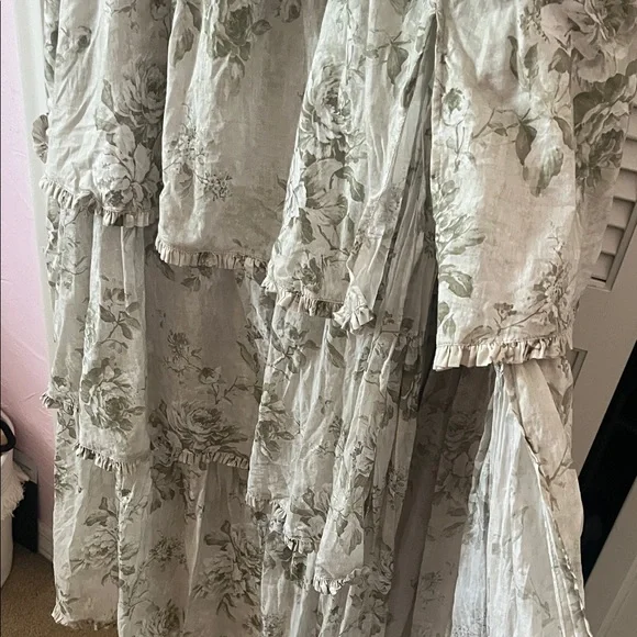 V. Chapman Sage Green Floral Maxi Dress - Picture 5 of 5